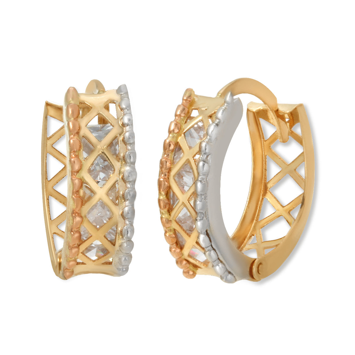 crown-gold - Earrings