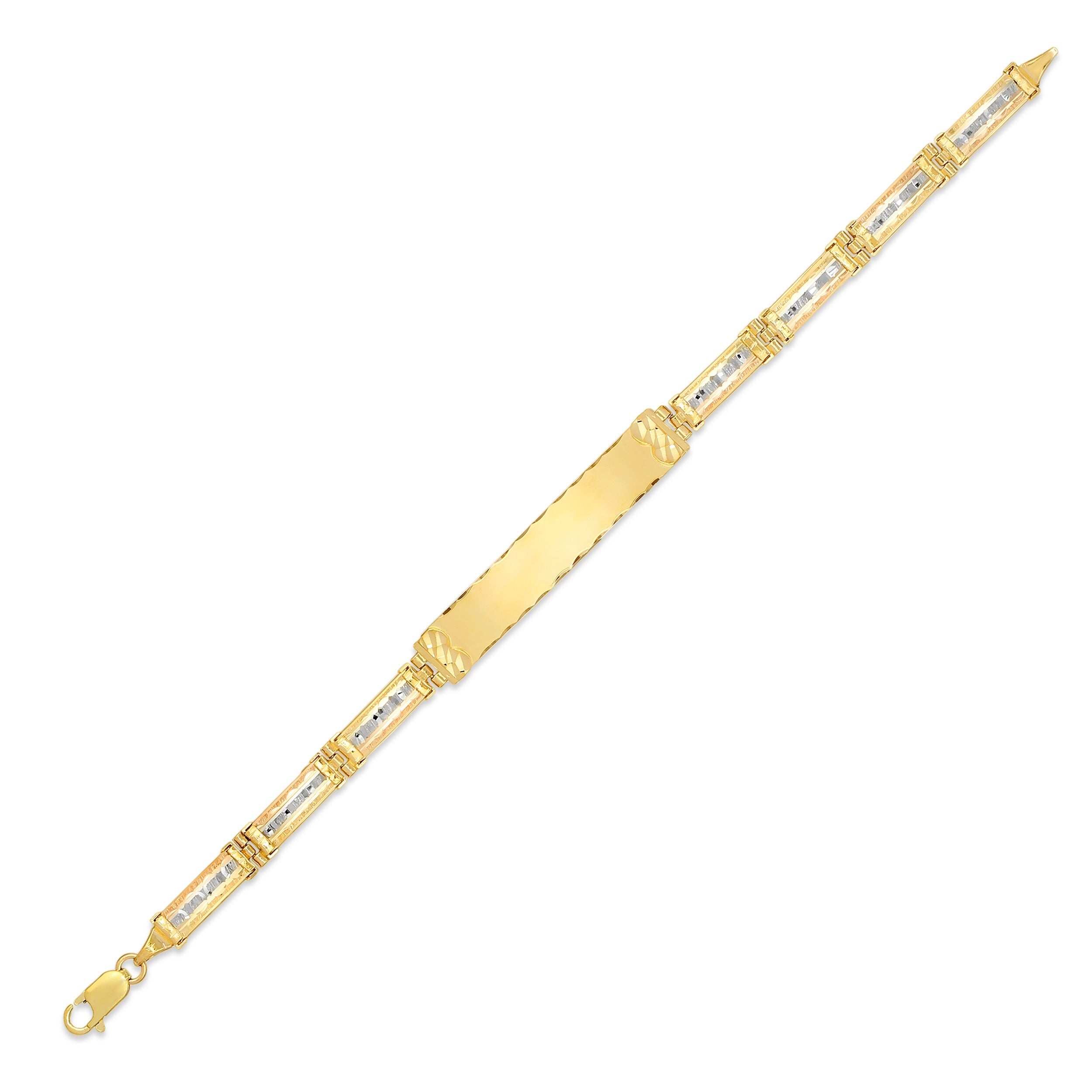 Plain Tri Color ID Bracelet