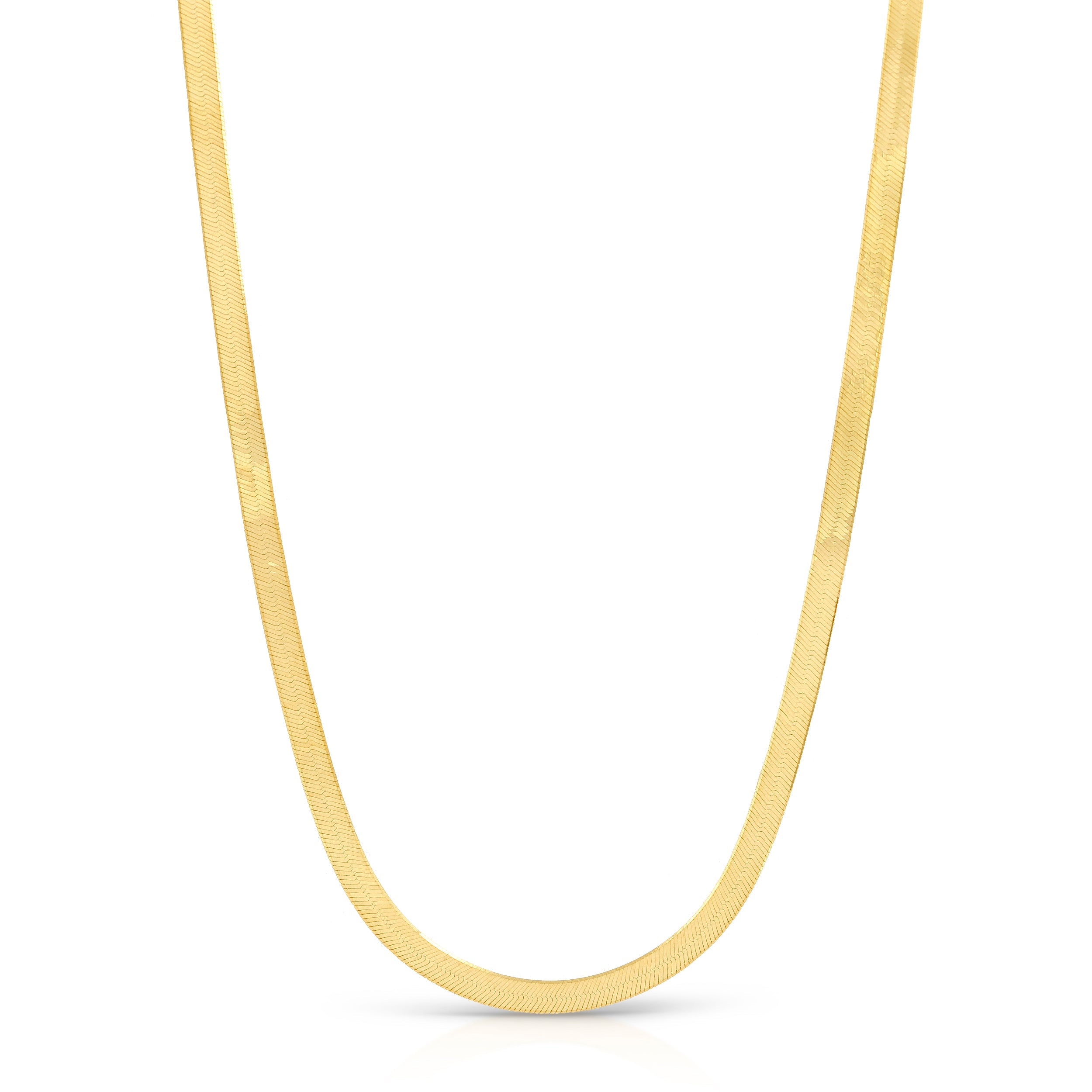 14KT Yellow Gold 5.0MM Herringbone Chain