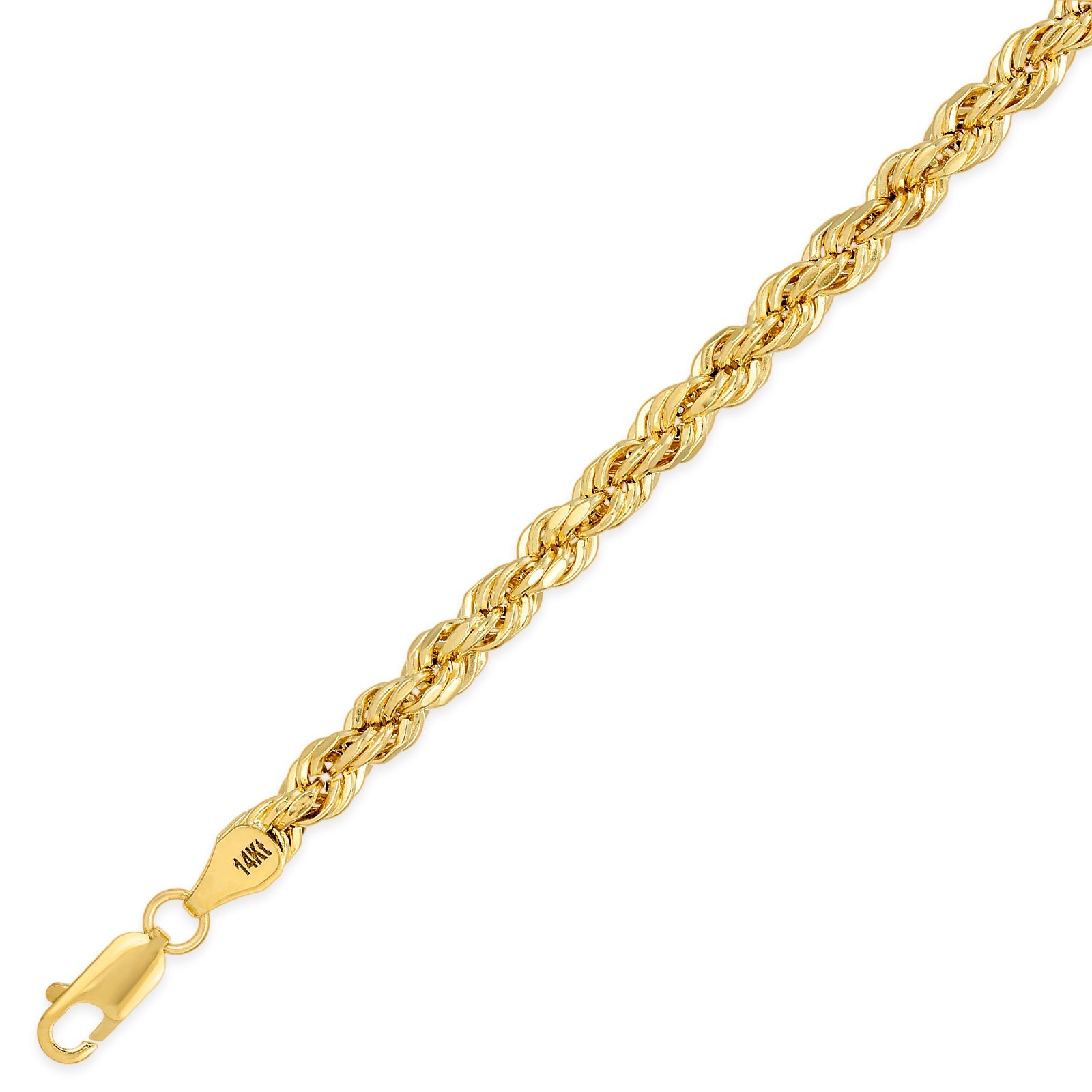 5.0mm Yellow Diamond Cut Hollow Rope