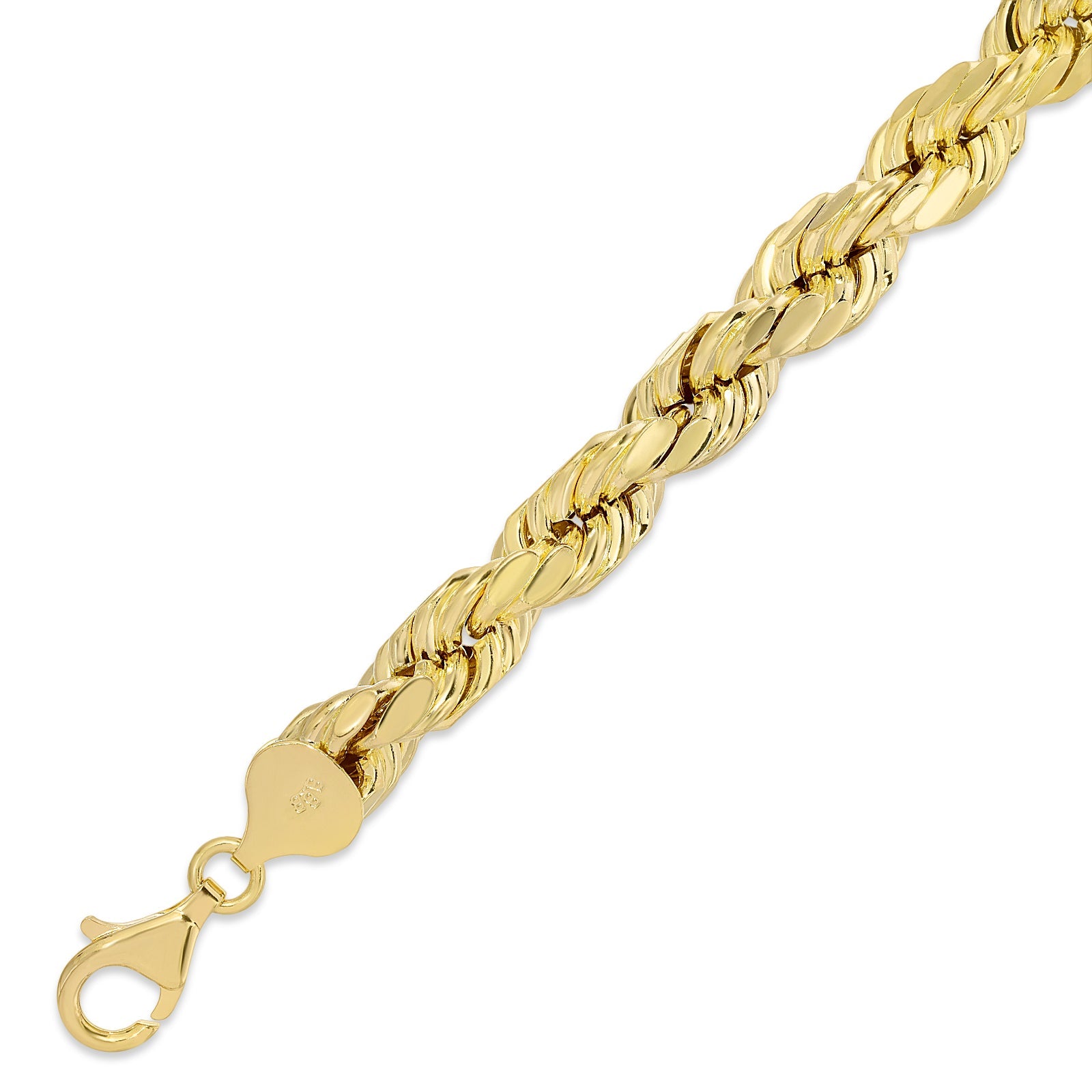 8.0mm Yellow Diamond Cut Hollow Rope