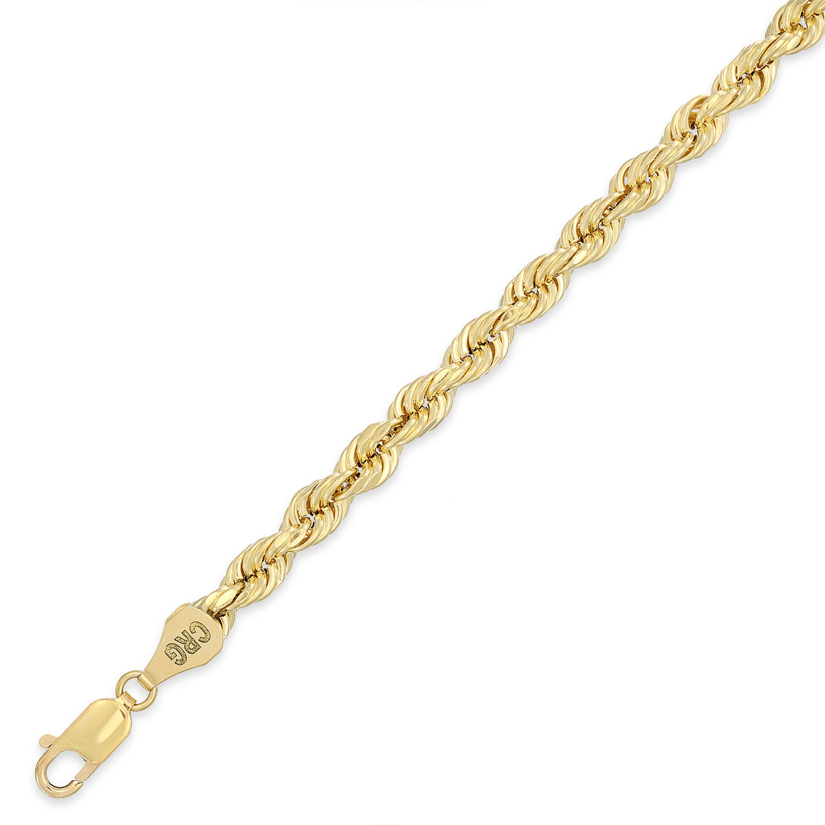 7.0mm Yellow Diamond Cut Hollow Rope