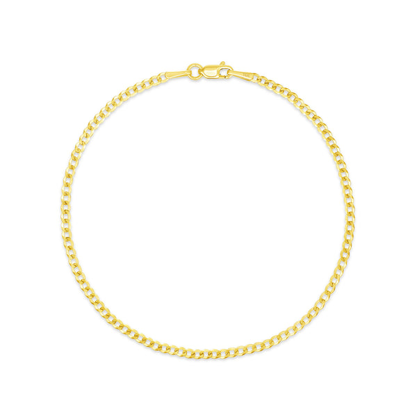 2mm 14K Cuban Bracelet