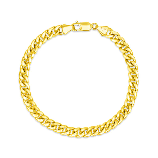 5.5mm Hollow Miami Cuban Bracelet