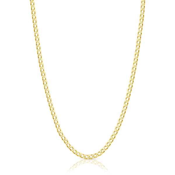 2.5mm 14K Cuban Chain