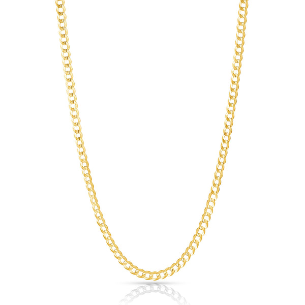 3mm 14K Cuban Chain