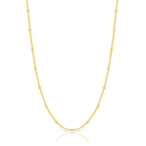 1.2mm 14K Cuban Ball Chain