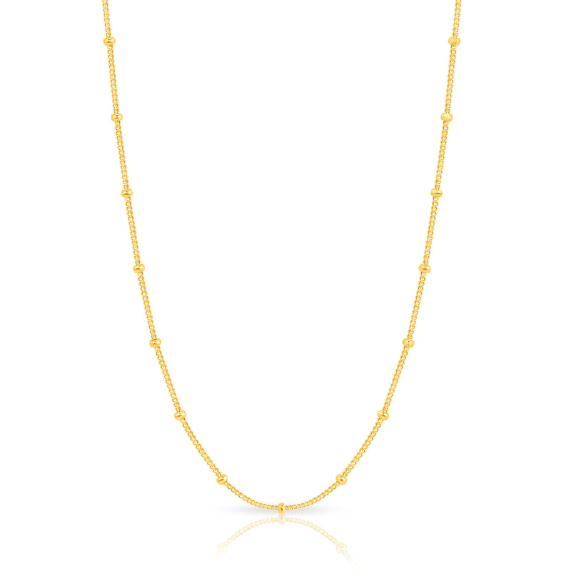 1.2mm 14K Cuban Ball Chain