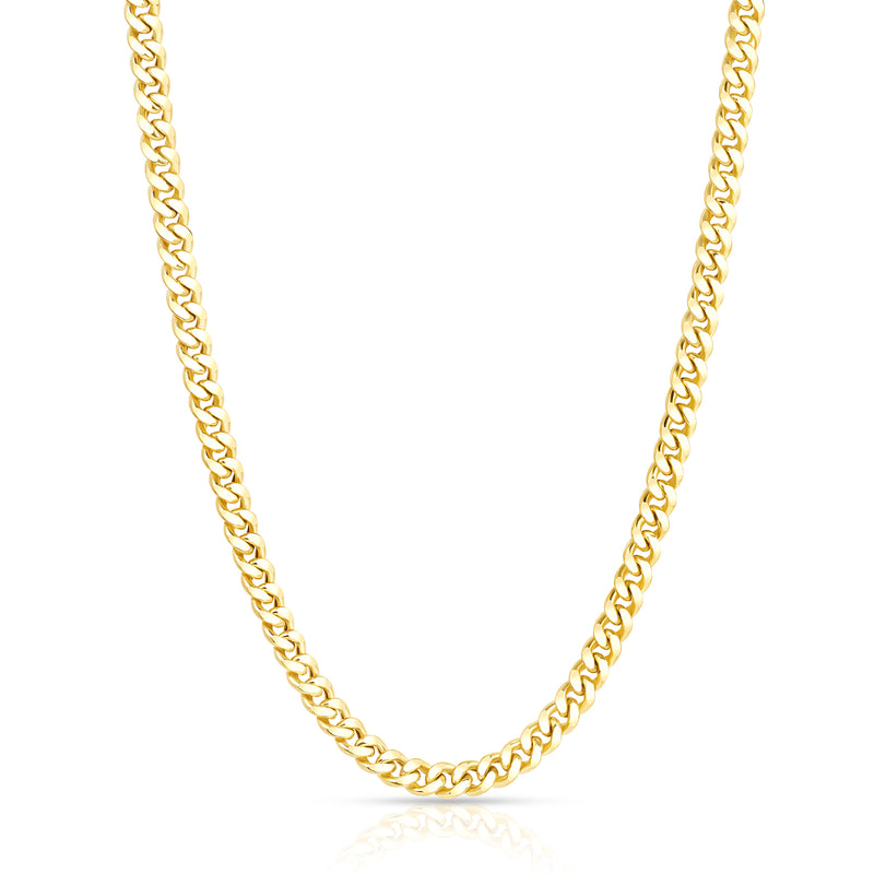 4mm 14K Miami Cuban Chain