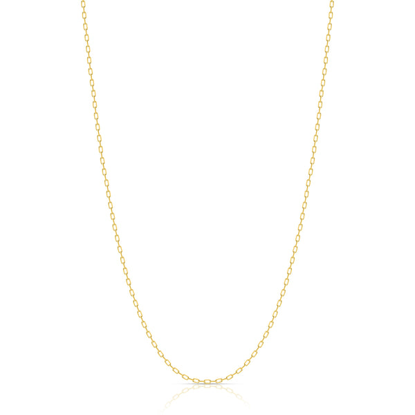 1mm 14K Paperclip Chain