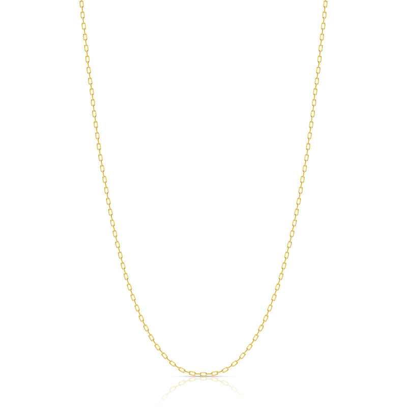 1mm 14K Paperclip Chain