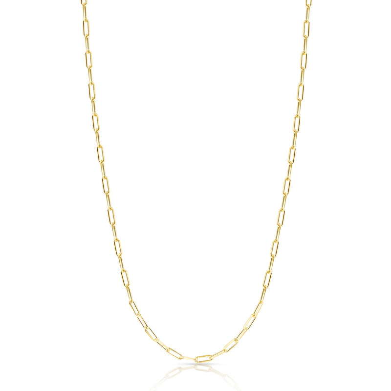 2mm 14K Paperclip Chain