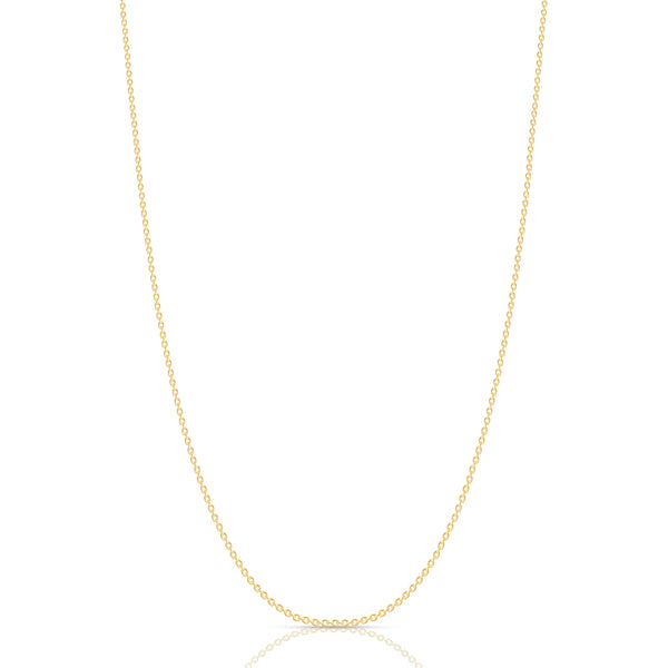 1mm 14K Rolo Chain