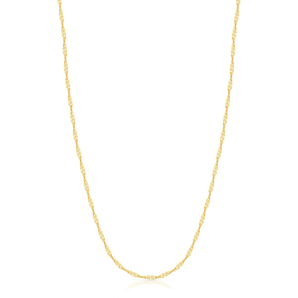 1mm 14K Singapore Chain