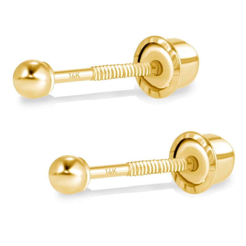 2mm 14K Ball Studs