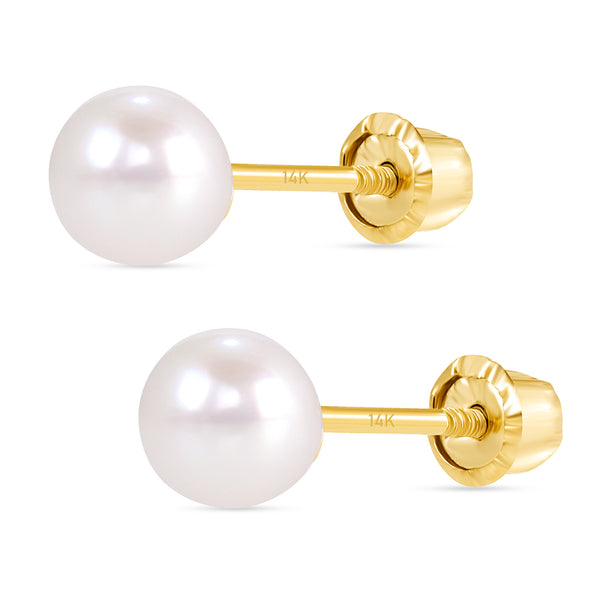 4mm Pearl Studs