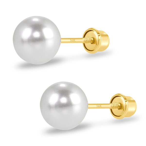 6mm Pearl Studs