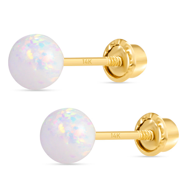 4mm Opal Studs