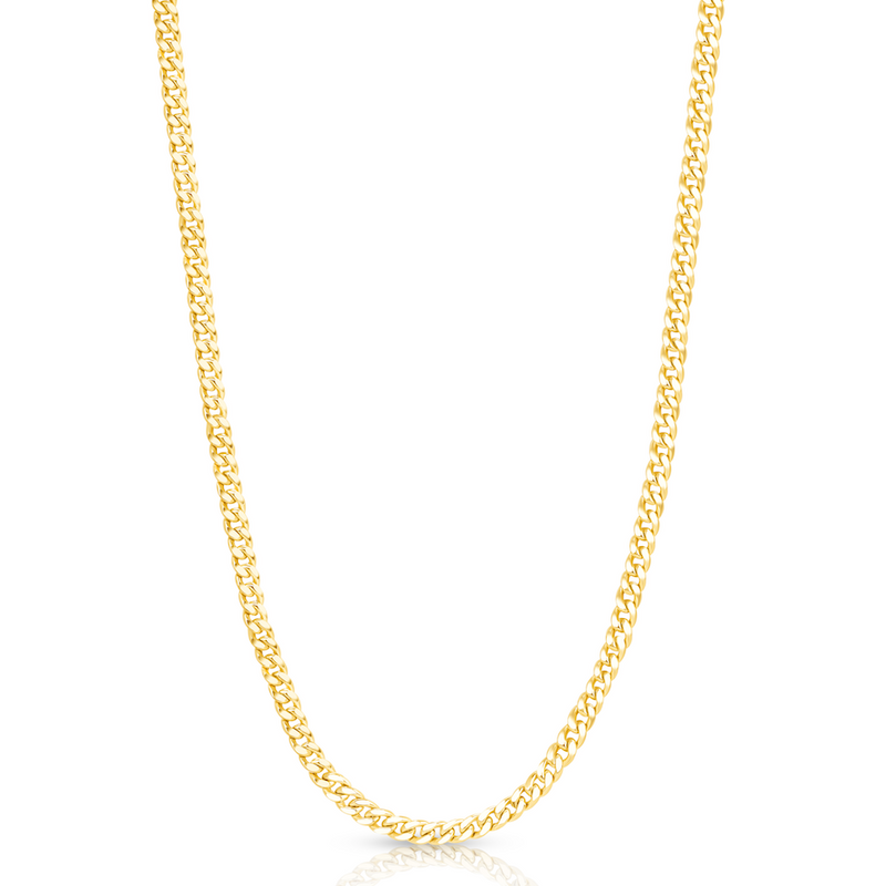 3mm 14K Miami Cuban Chain